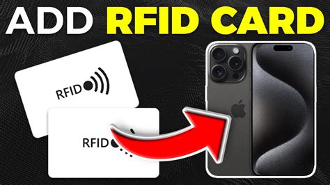 add rfid card to iphone wallet